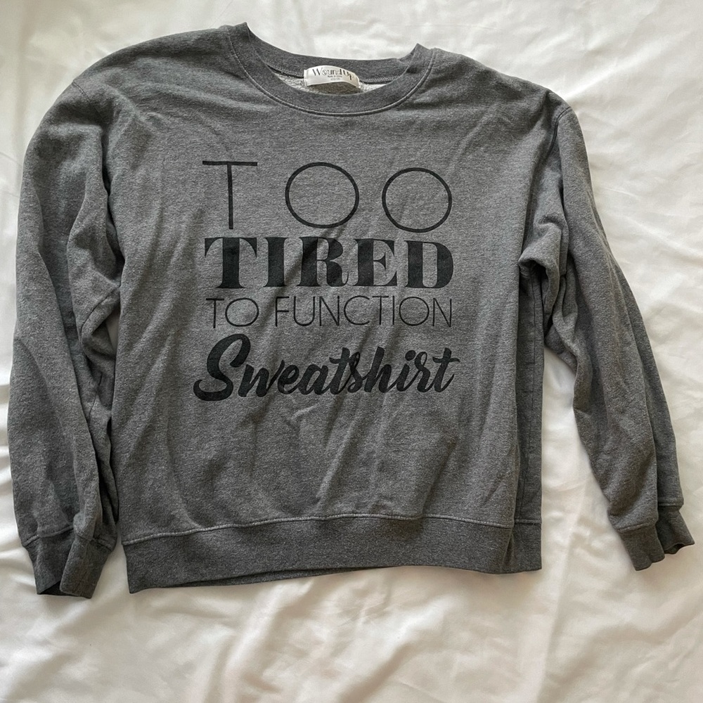 Ladies Large Grey Sweatshirt
